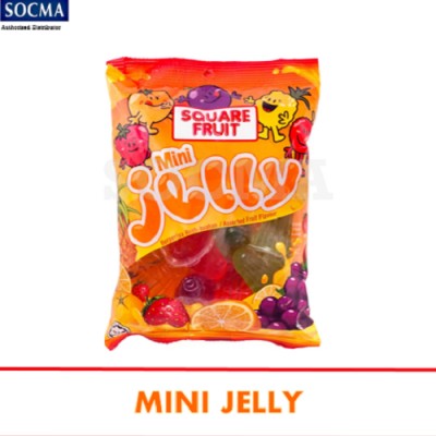 SQUARE FRUIT MINI JELLY 24X16SX19G (24 Units Per Carton)