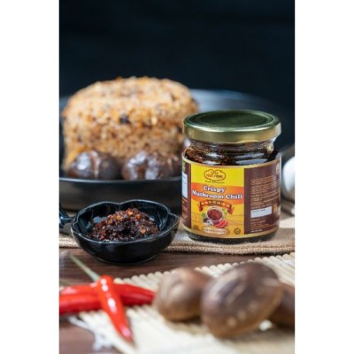 Man Fook Halal and Vegan Crispy Mushroom (170g x 24 jars)