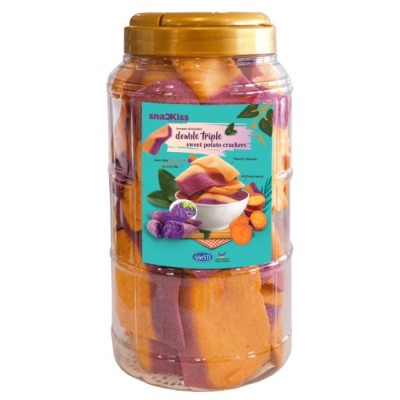 (12'sX260g)Double Sweet Potato Crackers (XXL Bottle)