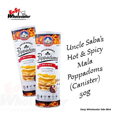 POPPADOMS - HOT & SPICY MALA 50G