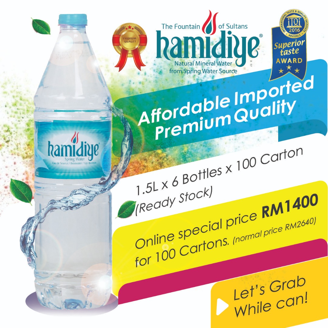 Hamidiye Spring Water  [1.5L x 6 Bottles x 100 Carton]