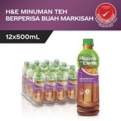 Heaven & Earth Passion Fruit Tea PET 500ml x 12