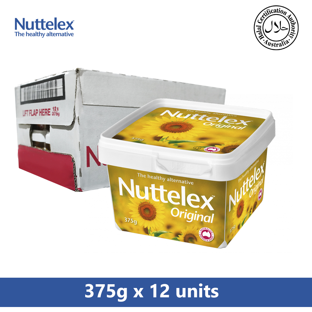 NUTTELEX MARGARINE SPREAD, ORIGINAL 375G X 12