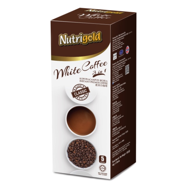 3in1 White Coffee Classic 5s Box (Carton) (24 Units Per Carton)