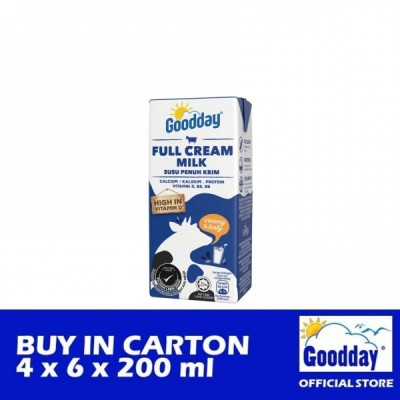 GOODDAY UHT Full Cream 200ml x 6 x 4