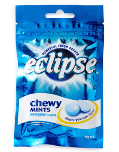 Wrigley  Eclipse Chewy Mints Peppermint Flavour 45g (20 Units Per Outer)