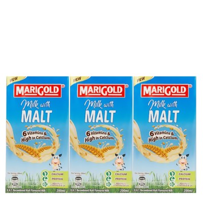 MARIGOLD MILK WITH MALT 3 X 200ML