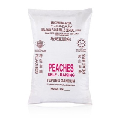 PEACHES Self Raising Flour 25kg [KLANG VALLEY ONLY]