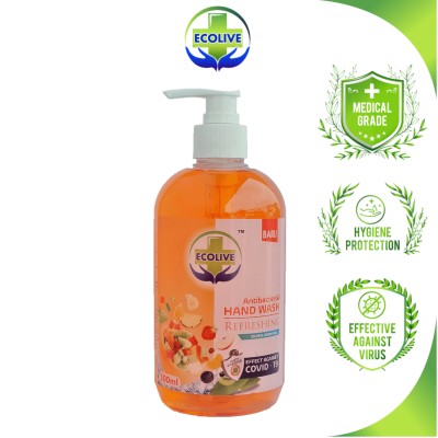 ECOLIVE ANTIBACTERIAL HAND WASH (REFRESHING) 1 X 24 BTL (500 ML EACH)