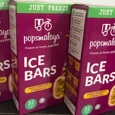 Pops Malaya Ice Bar Passionfruit Pineapple 6 tubes x 45ml