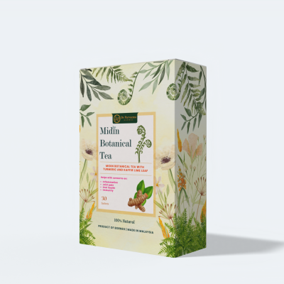 MIDIN BOTANICAL TEA WITH TURMERIC & KAFFIR LIME LEAF (30 sachets)