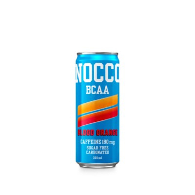 NOCCO Blood Orange Del Sol (Caffeinated)  330ml x 24 cans (2 cartons per bundle)