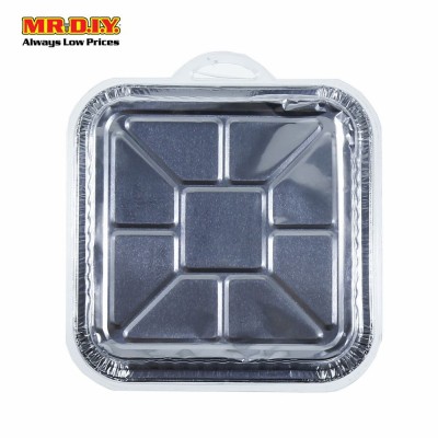 (MR.DIY) EILEEN Square Aluminium Foil Container (5pcs)