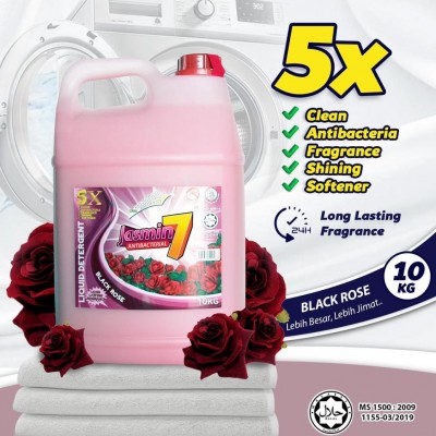 JASMIN 7 LIQUID DETERGENT 5IN1 10L - BLACK ROSE 1X5