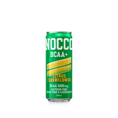 NOCCO Citrus Elderflower (Caffeine-free) 330ml x 24 cans (2 cartons per bundle)