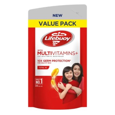 Lifebuoy Antibacterial Bodywash (Multivatamins+) Total 10 450ml RF