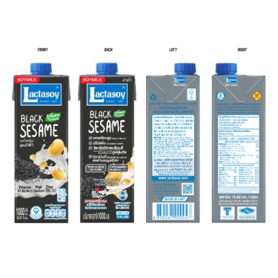 Lactasoy Soy Milk Black Sesame 1L x 12