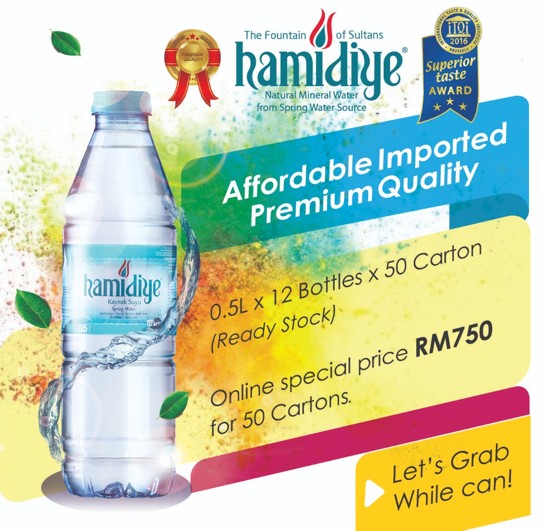 Hamidiye Spring Water [0.5L x 12 Bottles x 50Carton]