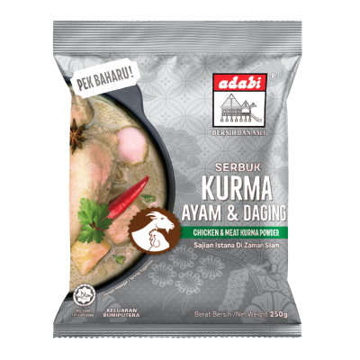 ADABI SERBUK KURMA AYAM DAGING 250g