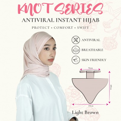 Knot Series Antiviral Instant Hijab - One Size