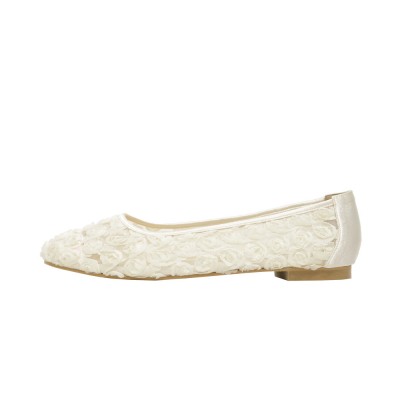 WINNIE X LADIES ROSE NET FLAT SHOE (WX003)