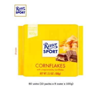 RITTER SPORT Corn Crisp 100g (10 Units Per Outer)