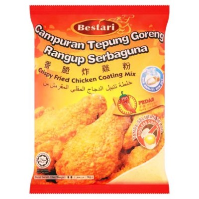 Bestari Tepung Goreng Spicy 1kg x 12