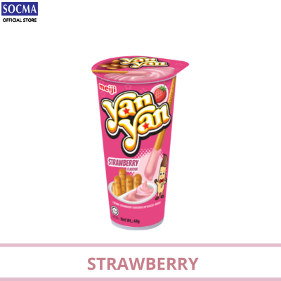 YAN YAN STRAWBERRY 8X10X44G (80 Units Per Carton)