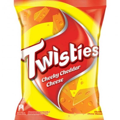 TWISTIES CHEDDAR CHEESE 60g 6 X 10 X 60G