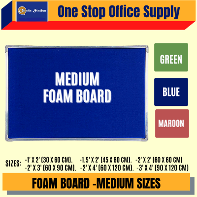 COLOUR FOAM NOTICE BOARD - BLUE COLOUR ( 2' x 2' ) MEDIUM SIZE