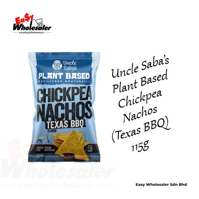 PLANT BASED CHCIKPEA NACHOS TEXAS BBQ 115G