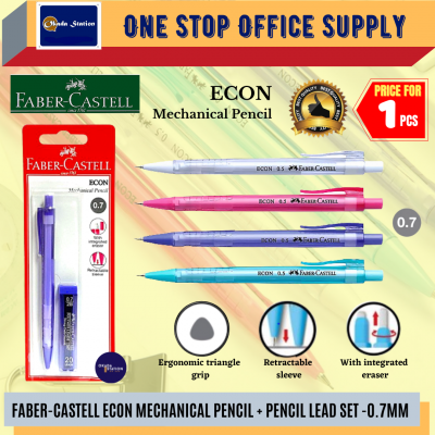 FABER CASTELL ECON MECHANICAL PENCIL - ( 0.7MM SET )