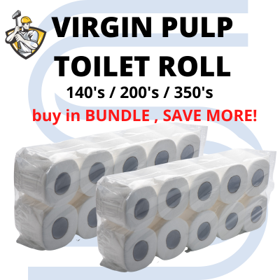 2ply ECONOMICAL TOILET ROLL (350's x 10rolls x 6 packs bundle)