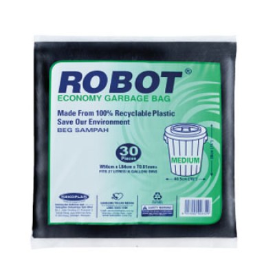 ROBOT ECONOMY GARBAGE BAG 30 pieces Medium