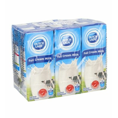 Dutch Lady UHT Full Cream Milk 200ml x 6