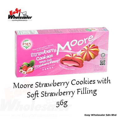 Moore Strawberry Cookies 56G