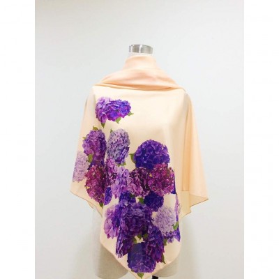 Flora Hijab Crepe Square Scarf - Floral