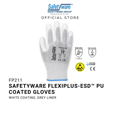 SAFETYWARE FLEXIPLUS-ESD GLOVES Sarung Tangan Kerja 1 pair [7|8|9|10]