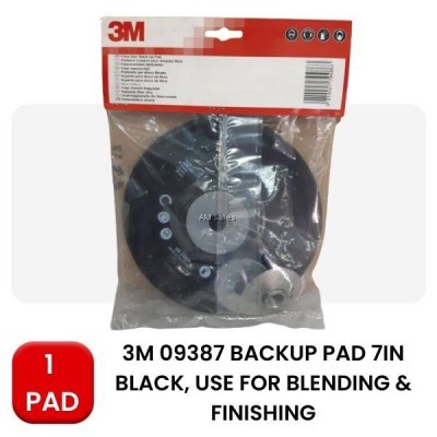 3M 09387 BACKUP PAD - BLACK (7')