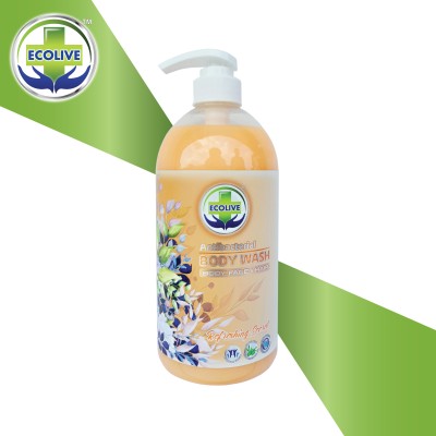 ECOLIVE ANTIBACTERIAL BODY WASH (REFRESHING SECRET)  1000ML X 12 BTL