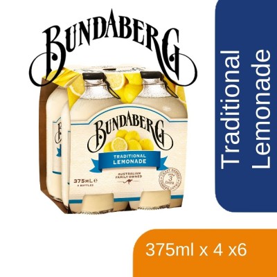 BUNDABERG TRADITIONAL LEMONADE (375MLx4sx6)