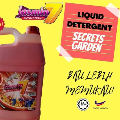 JASMIN 7 LIQUID DETERGENT 5IN1 10L - SECRETS GARDEN 1X5