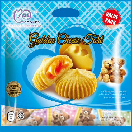 MAS 02 - MAS GOLDEN CHEESE TART (300 g Per Unit)