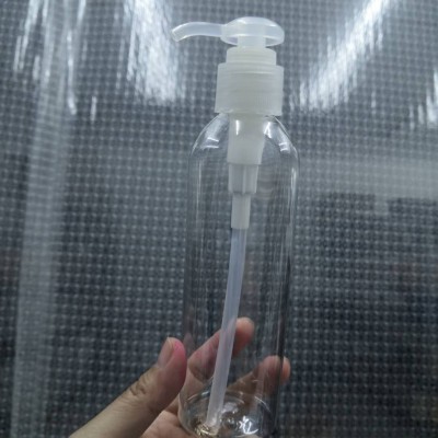 200ML PET TRANSPARENT BOTTLE PUMP(0107B-4T-11)