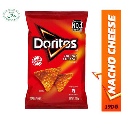 DORITOS NACHO CHEESE 190G x 8