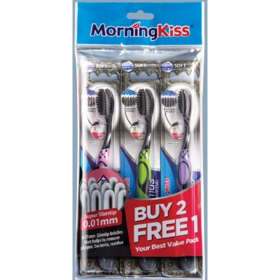 Morning Kiss Optimus Charcoal (3 pcs)