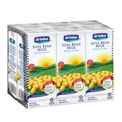 DRINHO Soya Bean 6 x 250 ml Drink Minuman [KLANG VALLEY ONLY]