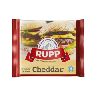 RUPP Cheddar Cheddar Sliced Cheese 200g x 24