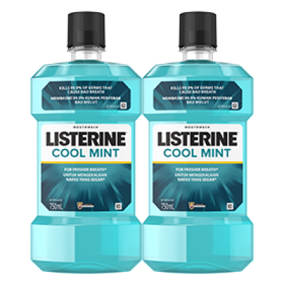 Listerine Cool Mint 750ml x 2 (Twin Pack)