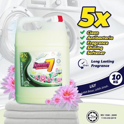 JASMIN 7 LIQUID DETERGENT 5IN1 10L - LILLY 1X5